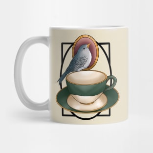 Sweet blue bird tea party Mug